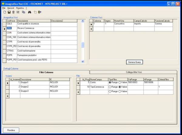 Gestione Moduli di Controllo - software gestionale aziendale NTS Business - sisoft srl