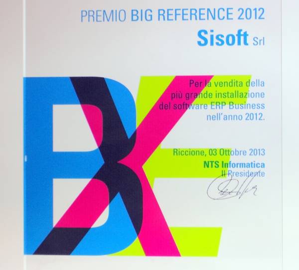 Premio Big Reference 2012 NTS Business 01